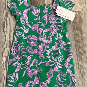 Lilly Pulitzer Green and Purple Kids Dress